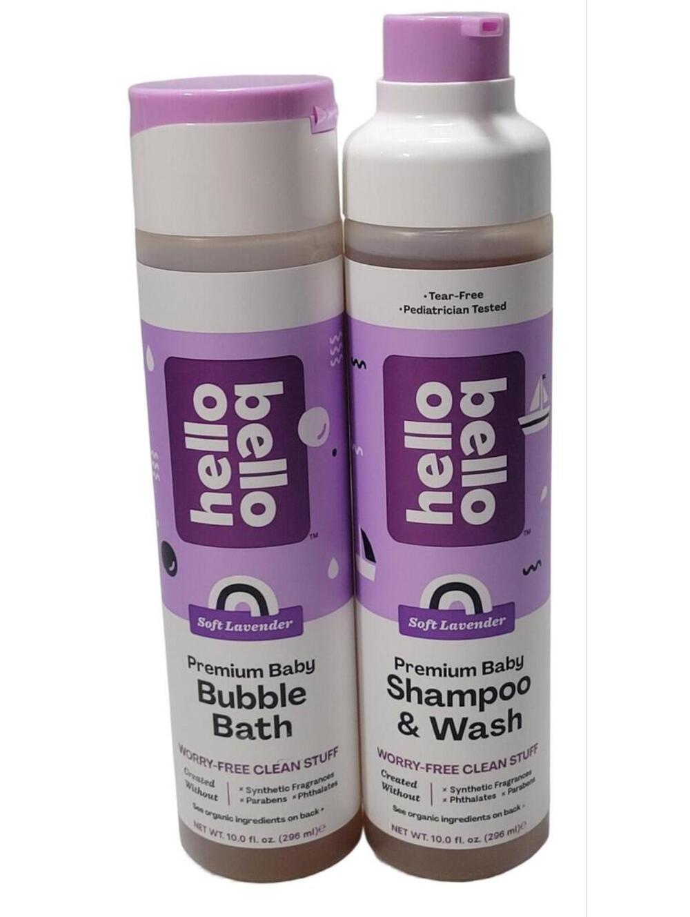 Hello Bello Extra Gentle Shampoo Body Wash & Bubble Bath Babies Soft Lavender
